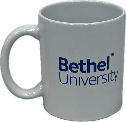 12 oz Bethel University logo White Coffee Mug
