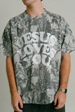 Jesus Love You || LMTD || Heavyweight "Midnight Oak" Camo Tee || Oversized