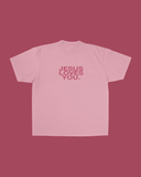 Jesus Love You Pink Clay Logo Tee