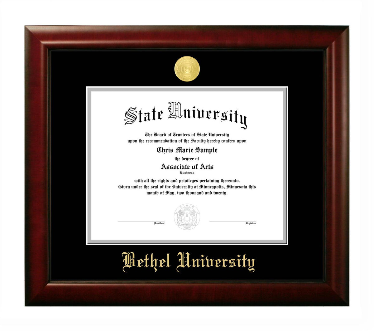 Scholar Frame University Scholar Diploma Frame – Bethel University Campus Store